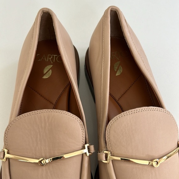 Franco Sarto Eda Bit Loafer With Metal Detail Slip On Tan Color Women’s size 9 - Picture 5 of 14